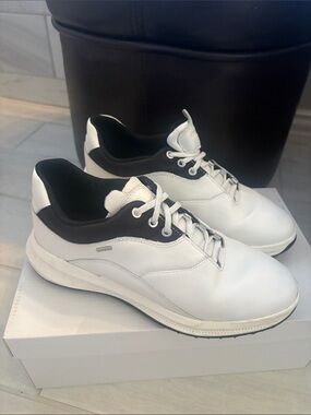 Geox White and Black Women's Sneakers